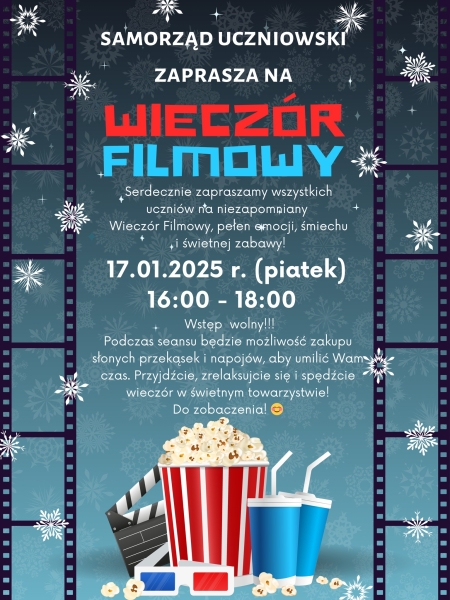 Wieczór filmowy w szkole