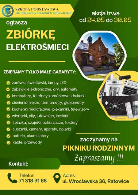 ZBIÓRKA ELEKTROŚMIECI MAŁOGABARYTOWYCH