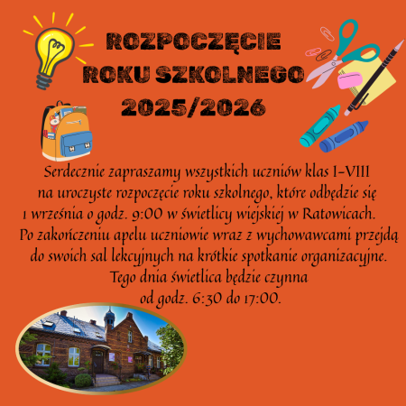 Uroczyste rozpoczęcie roku szkolnego