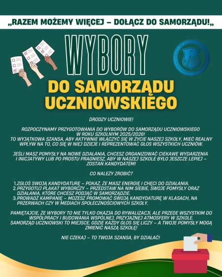 Wybory do Samorządu Uczniowskiego
