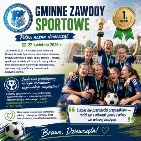 Gminne zawody sportowe - sukces naszych dziewcząt